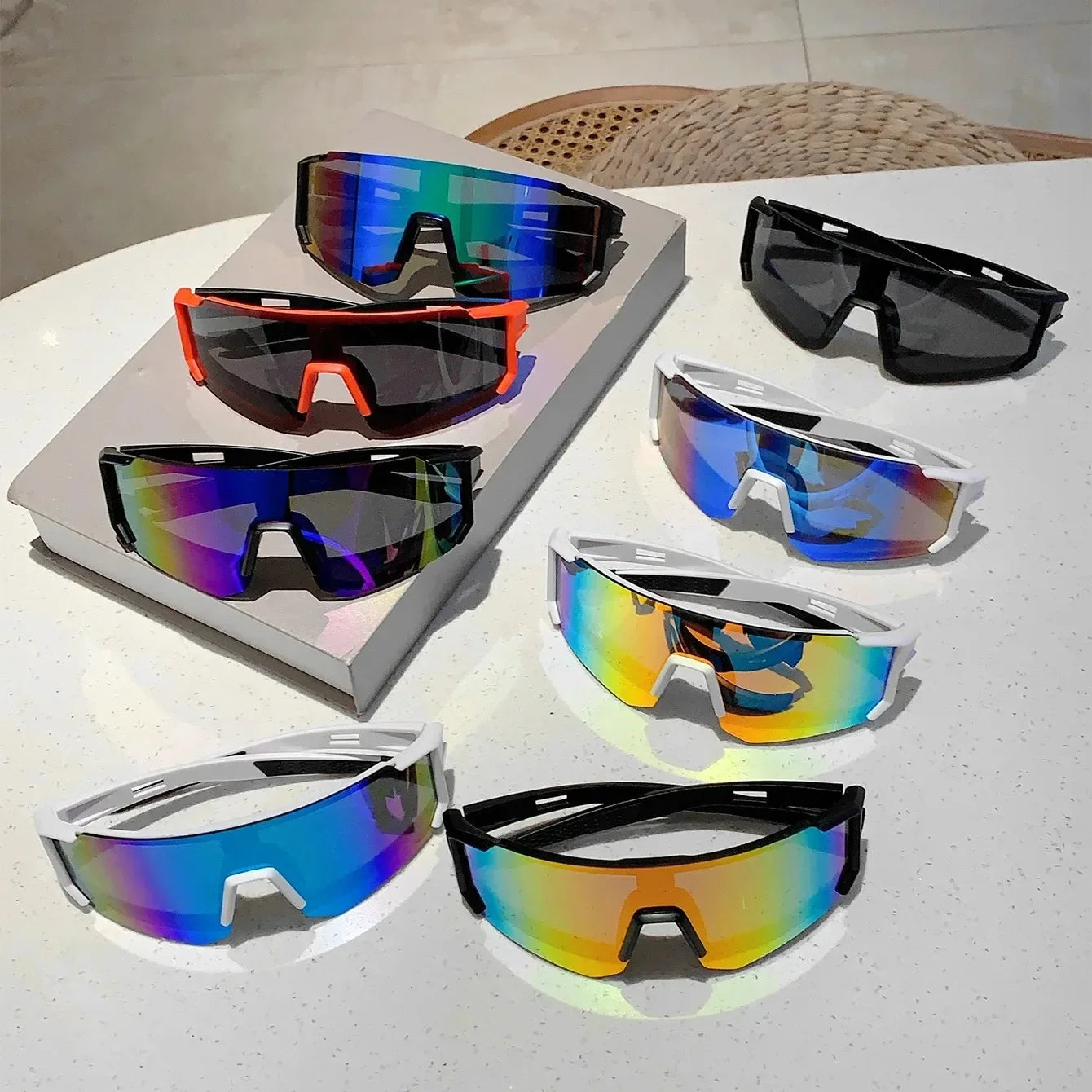 Sportiga Oversized Solglasögon – Unisex UV400 Outdoor