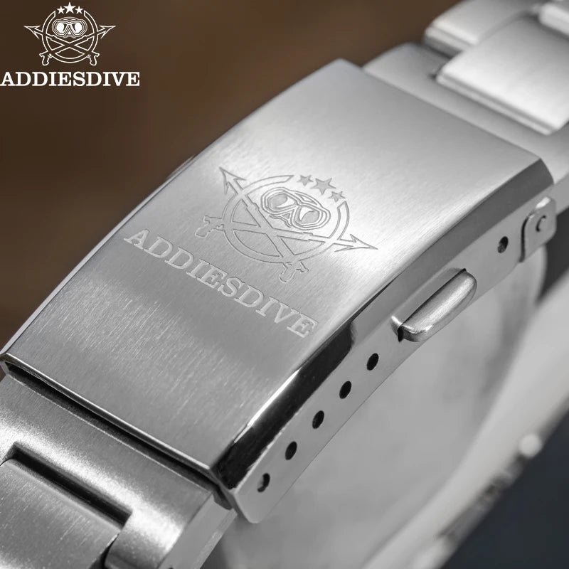 ADDIESDIVE AD2065 – Lyxig 36mm GMT quartzklocka i rostfritt stål (10ATM)