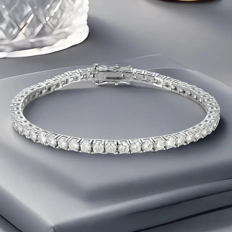 KNRIQUEN tennisarmband med moissanit – 925 sterlingsilver