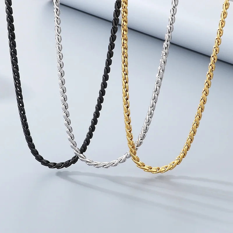 Halsband herr stål – minimalistisk kedja i rostfritt stål