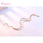 Armband i sterling silver med cubic zirconia – Elegant smycke i vitt eller roséguld