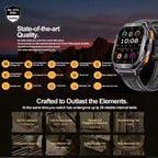 GPS Smartwatch Militärstil – 1.96” AMOLED & 10ATM vattentät