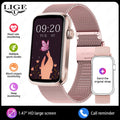 LIGE Smartwatch 1.47” – Pulsmätning & Bluetooth-samtal
