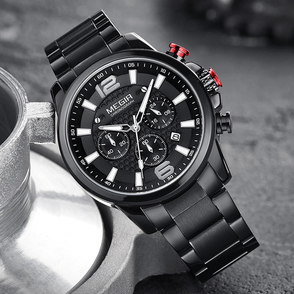 Herrklocka MEGIR kronograf – sport & business