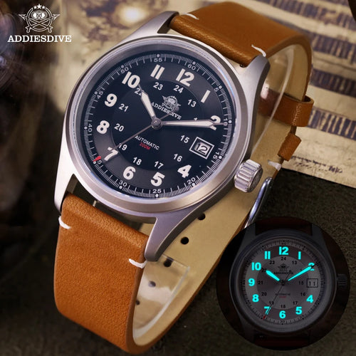 ADDIESDIVE AD2048 automatisk dykarur – Safirglas, 200 m & NH35A