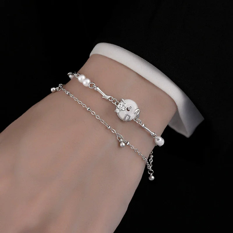 Silverarmband Dam Hjärta