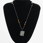 Svart turmalin halsband – naturlig sten