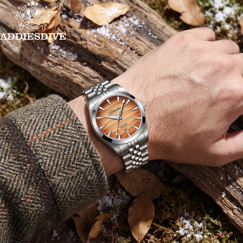 Automatisk dykarklocka 39mm – safirglas & 200m vattentät