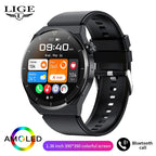 LIGE NFC Smartwatch 1.36” – AMOLED & trådlös laddning