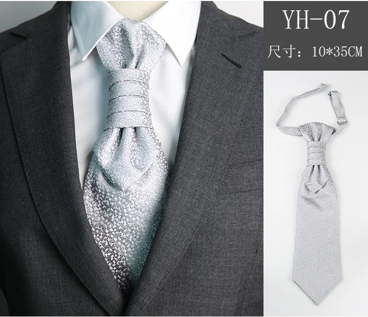 Bröllopsslips Herr – Vit/Svart elegant design