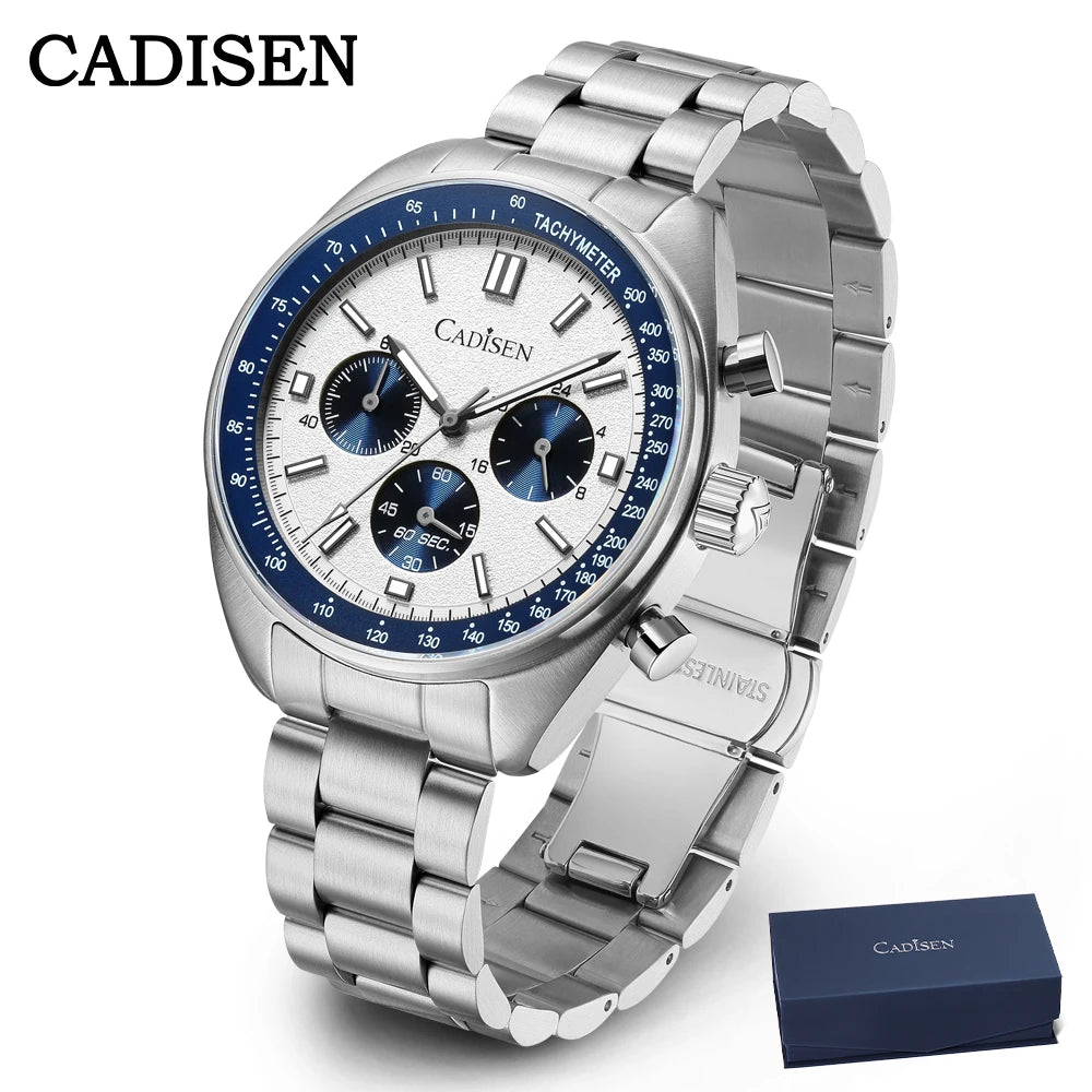 Cadisen C7063 herrklocka – Stoppur, safirglas 42 mm
