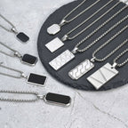 Dog Tag halsband herr – militärinspirerat hänge i rostfritt stål