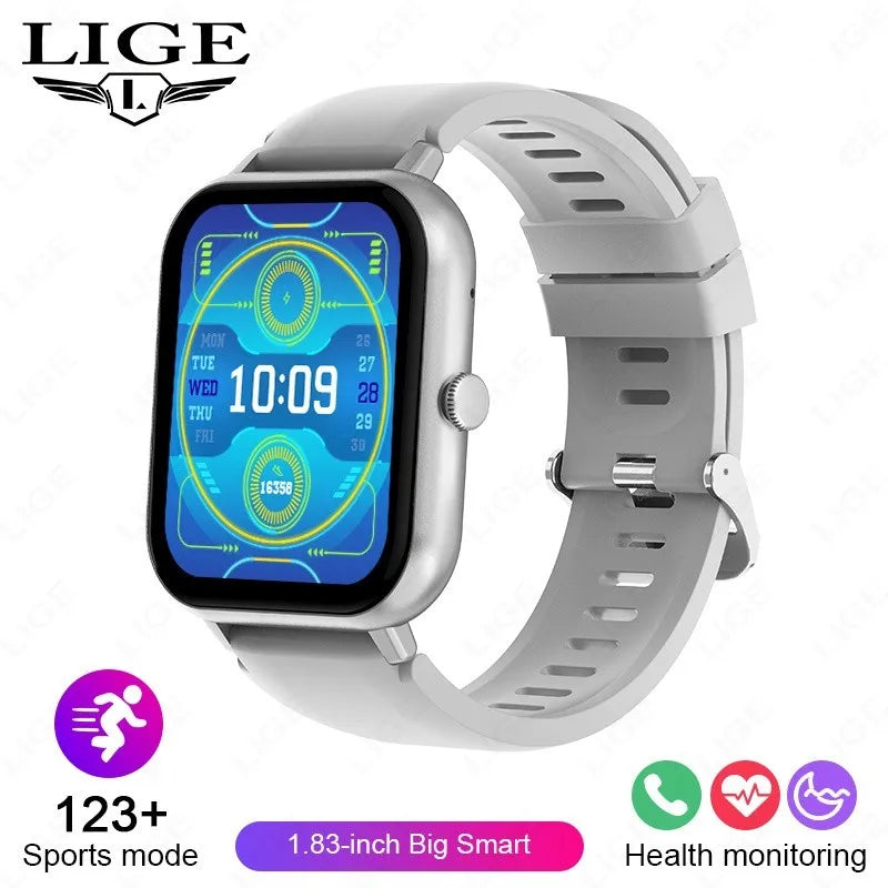 LIGE GPS Smartwatch 1.83” – 100+ sportlägen & Bluetooth-samtal