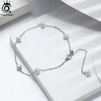 ORSA JEWELS pärlarmband dam – sötvattenspärlor & 925 sterlingsilver