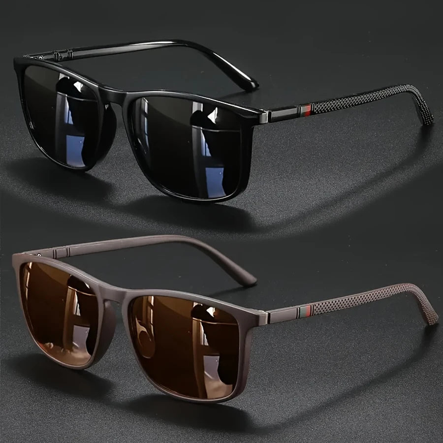 2/3-pack Fyrkantiga Solglasögon – Vintage Unisex UV400