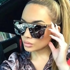 Vintage Flat Top Solglasögon – fyrkantiga UV400 shades unisex
