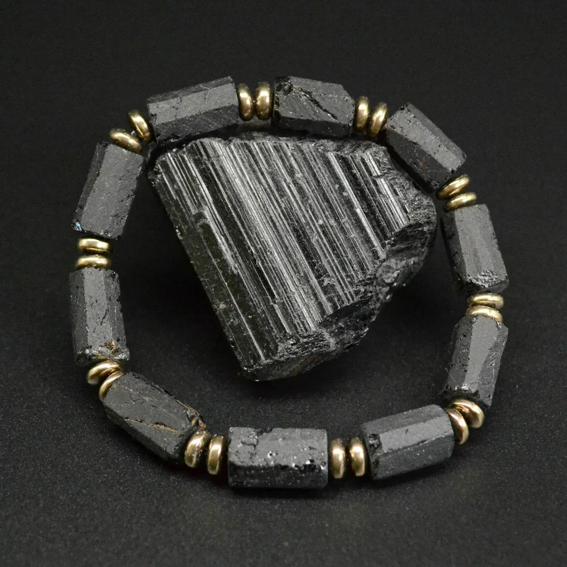 Svart turmalin armband – Naturligt stenarmband