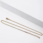Halsband dam – tunt box chain halsband cc-inspirerade