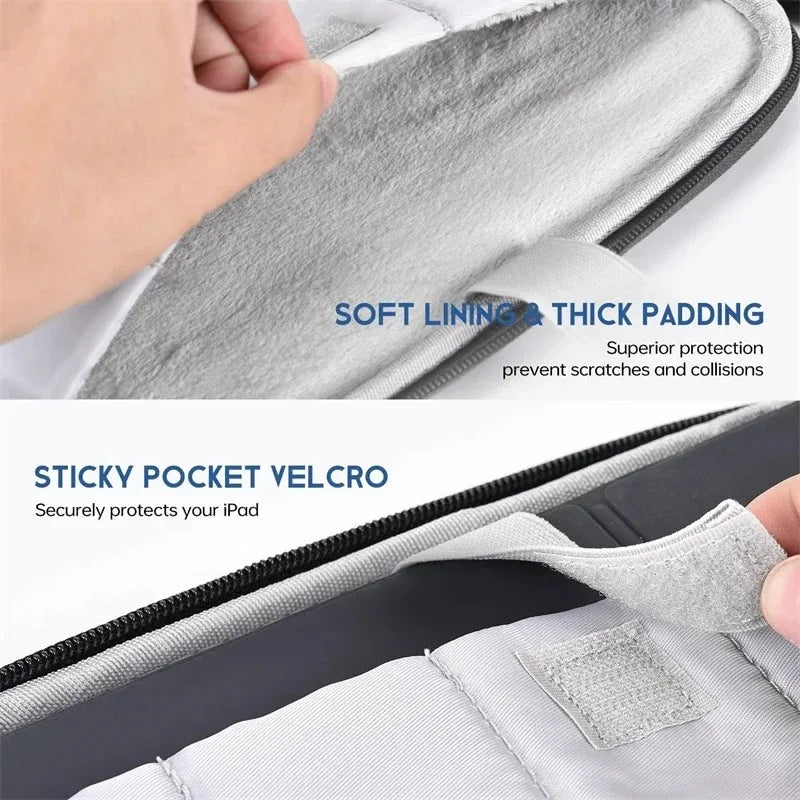 Laptop sleeve med handtag – vattentålig och stötdämpande datorväska