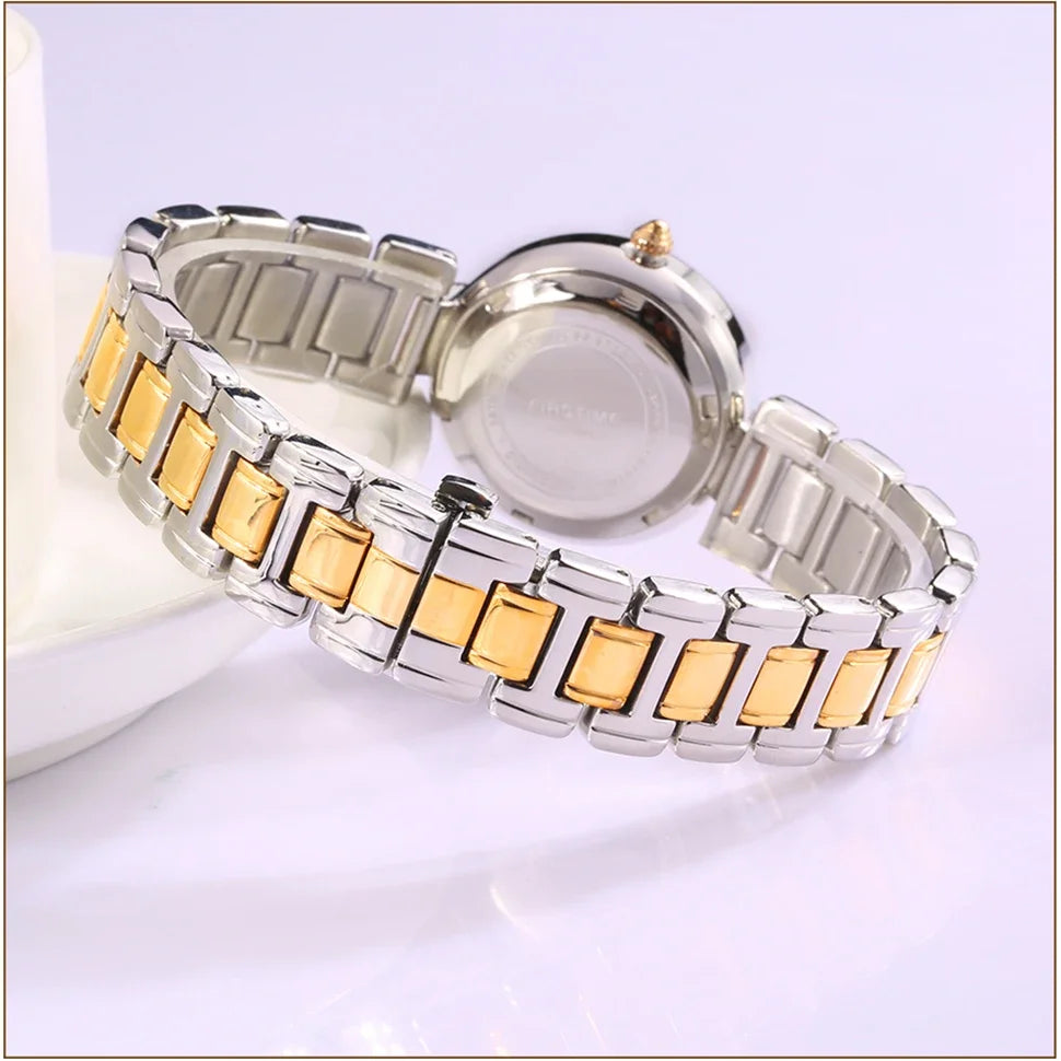 BERNY Automatisk damklocka – safirglas