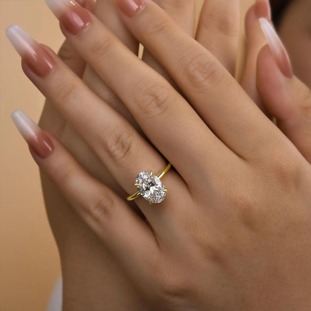 Förlovningsring i 925 sterling silver – Lyxig zirkonring 1–8 carat