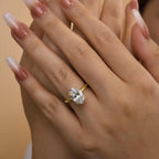 Förlovningsring i 925 sterling silver – Lyxig zirkonring 1–8 carat