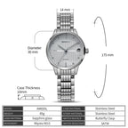 BERNY AM095L Automatisk Damklocka