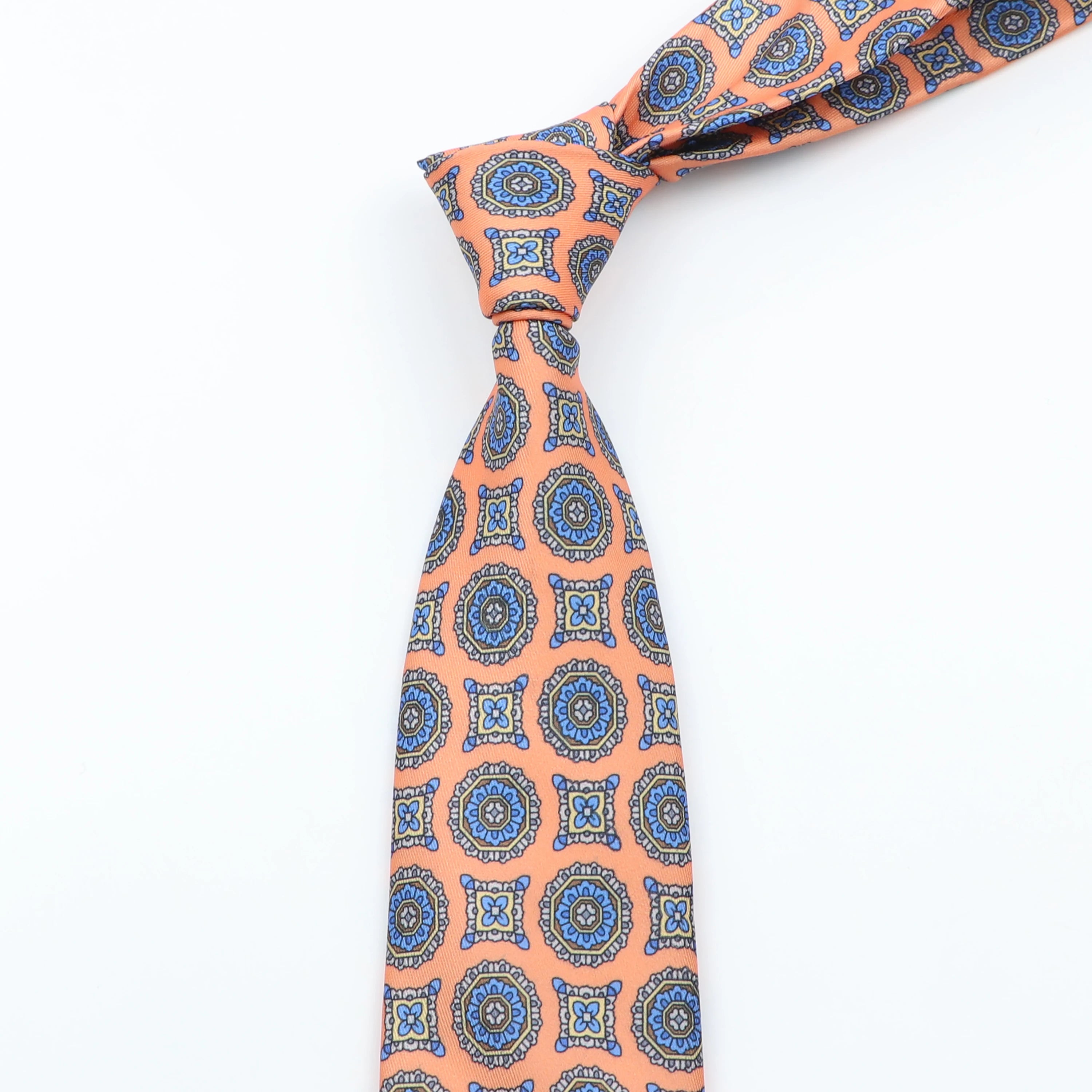 Slips herr 7,5 cm – färgglad prickig & floral