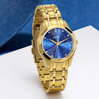 BERNY damklocka i guldton – Elegant automatisk klocka