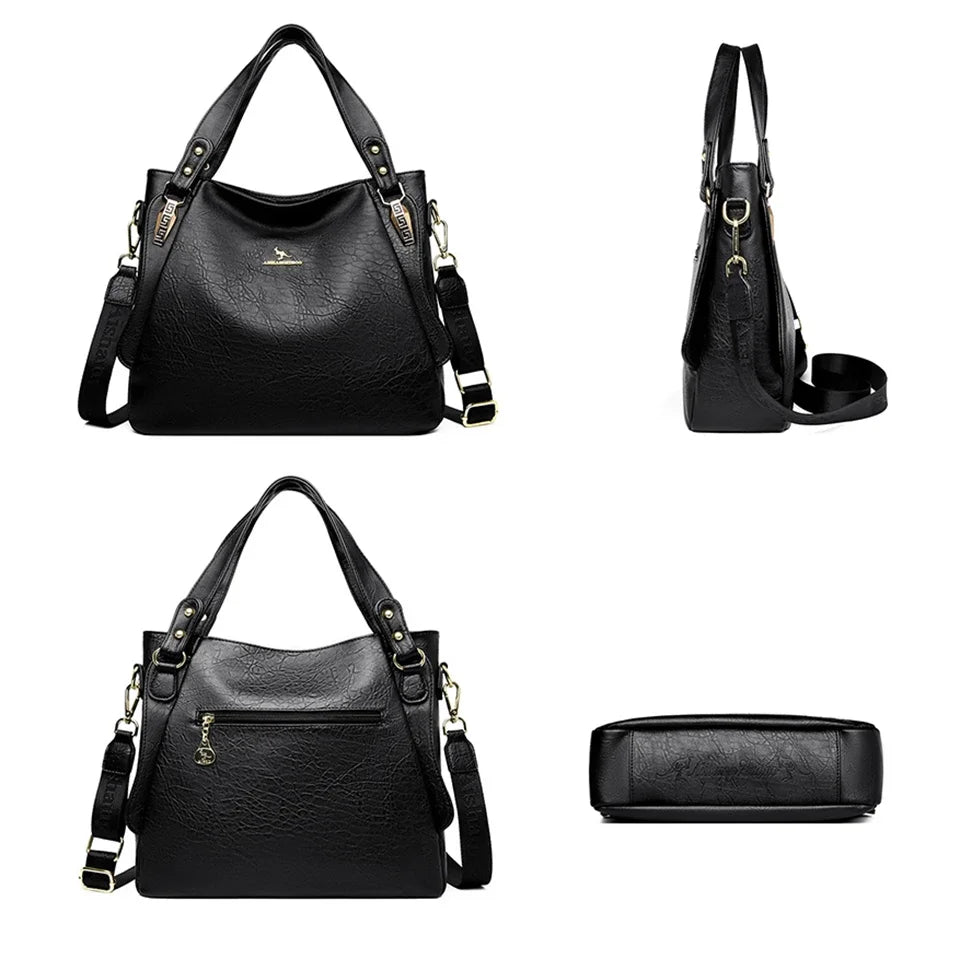 Handväska dam stor – mjuk tote axelväska & crossbody