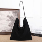 Mockaväska dam stor – suede tote