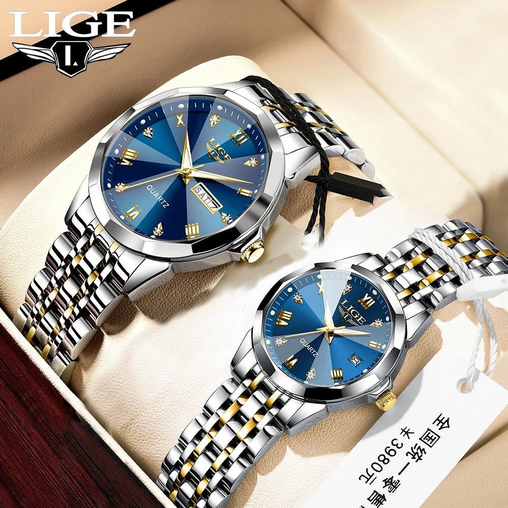 LIGE matchande klockor för par – Stilrena quartsklockor