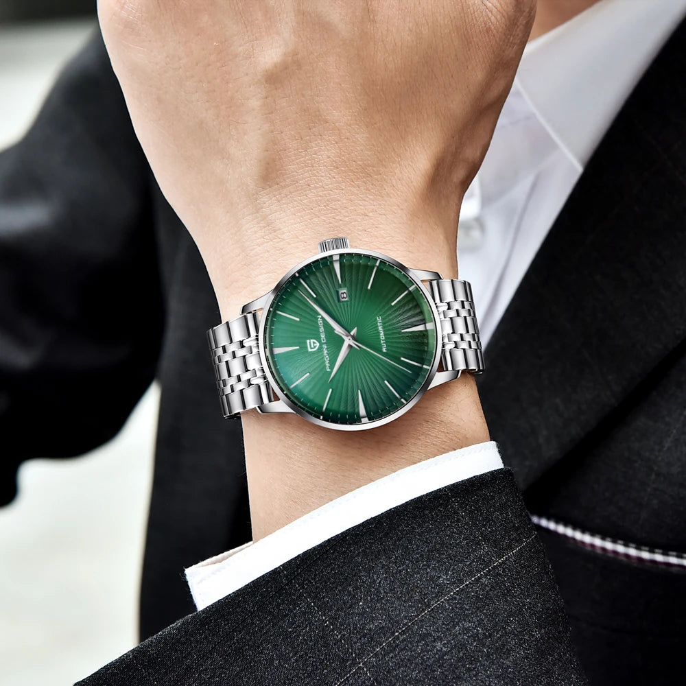 PAGANI Design dutomatisk herrklocka – Elegant lyxdesign i rostfritt stål