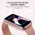 LIGE Smartwatch 1.47” – Pulsmätning & Bluetooth-samtal