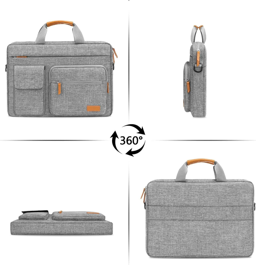 MOSISO laptopväska 13–16 tum med axelrem i polyester