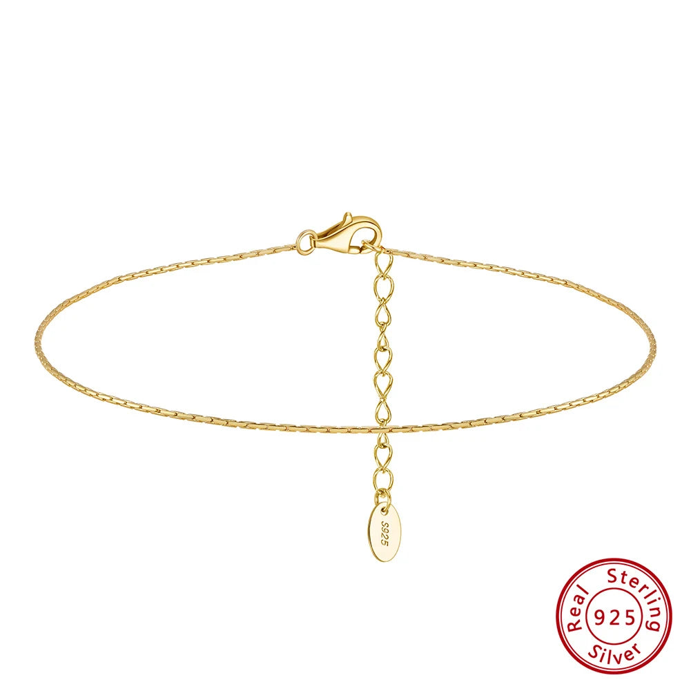 ORSA JEWELS fotlänk i 925 sterling silver med bambukedja