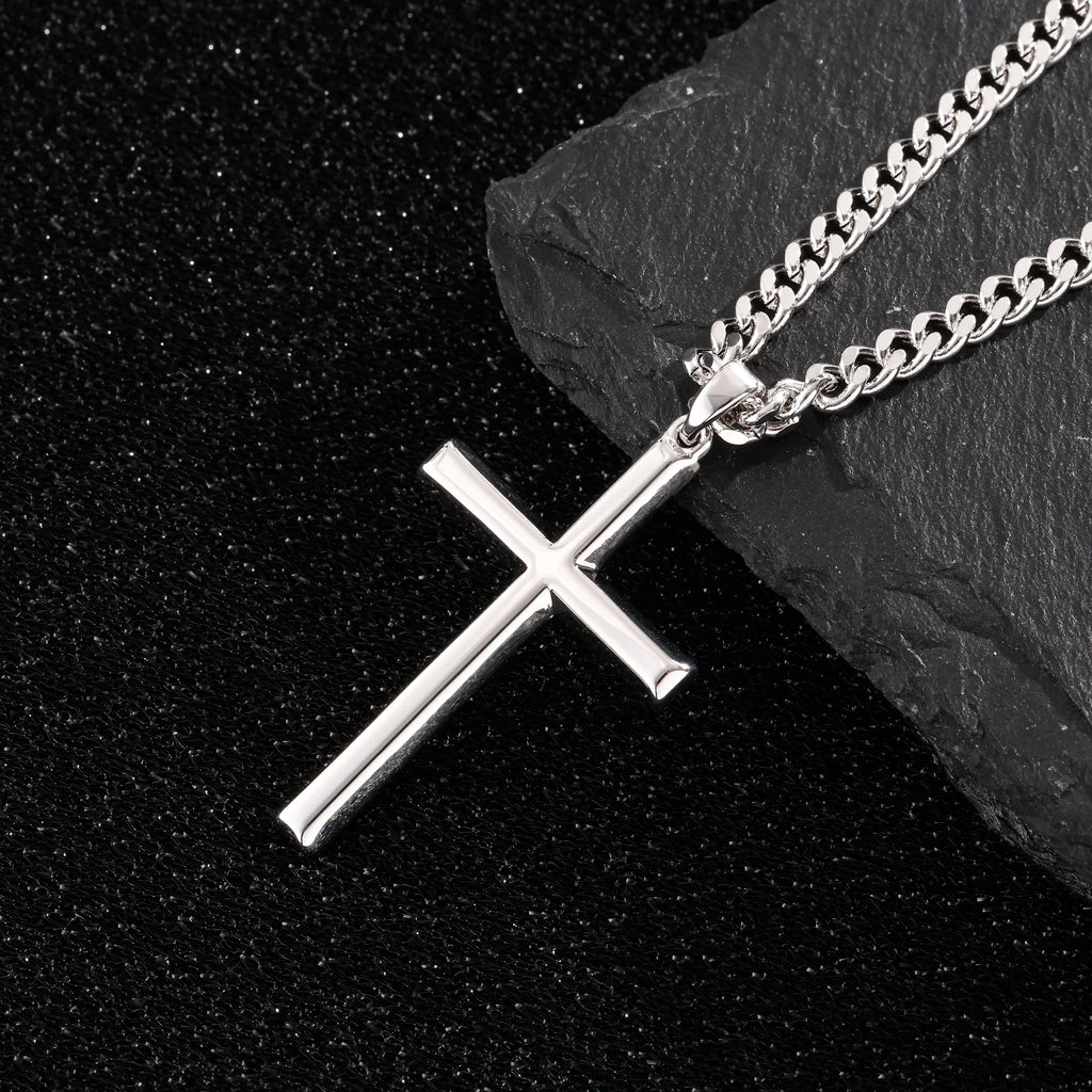 ArtPage korshalsband i 925 sterlingsilver – silverfärgat korshänge