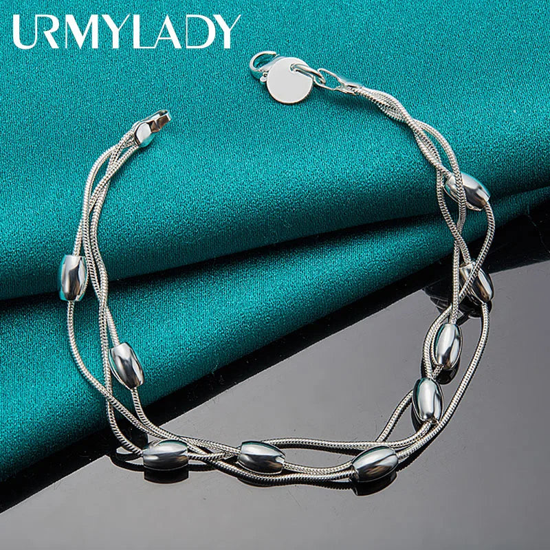 Sterling silver armband dam – elegant kedjearmband i klassisk design