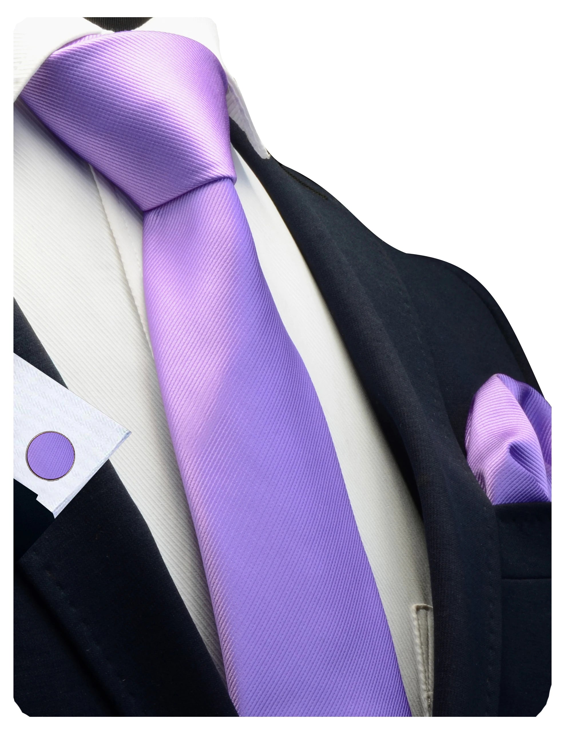 Slipsset för herr – Slips, ficknäsduk & manschettknappar