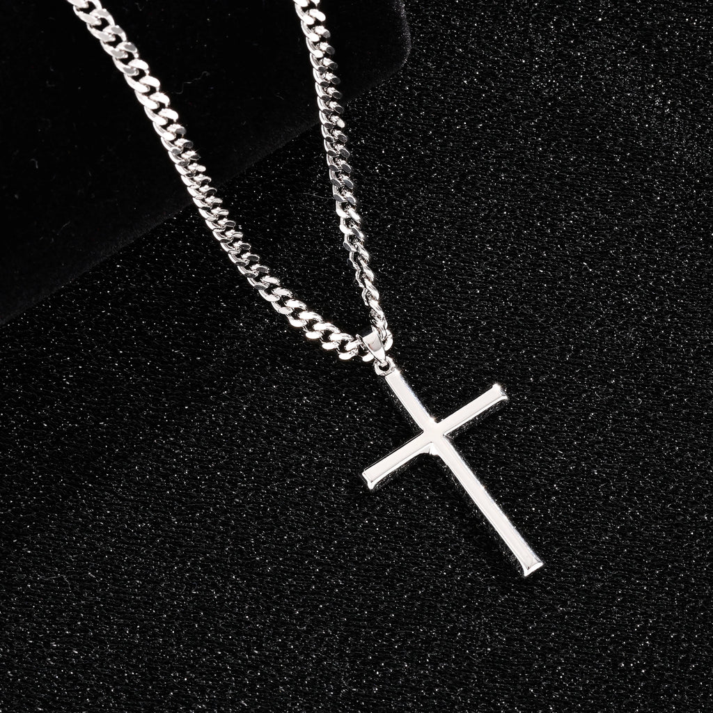 ArtPage korshalsband i 925 sterlingsilver – silverfärgat korshänge