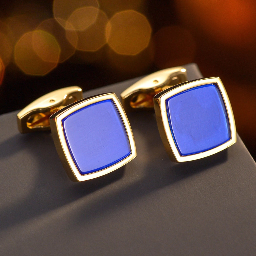 Lyxiga manschettknappar i koppar – För kostym & skjorta