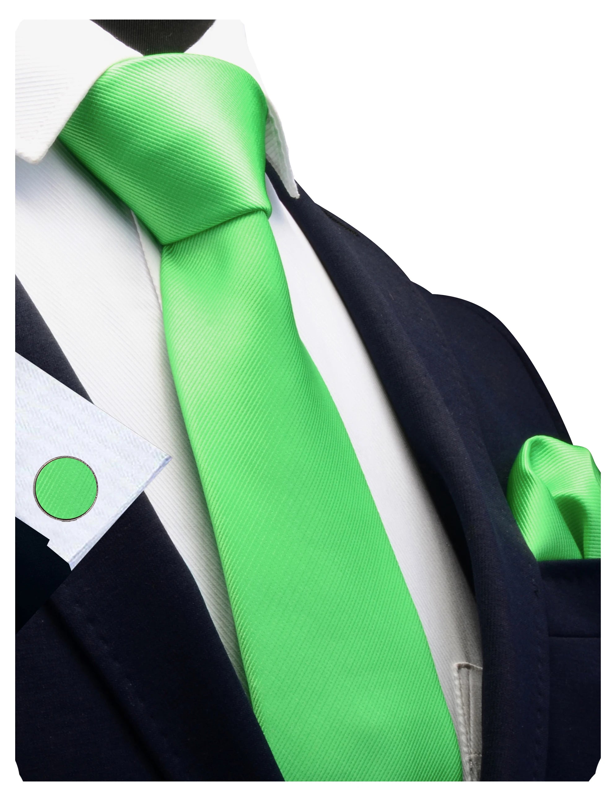 Slipsset för herr – Slips, ficknäsduk & manschettknappar