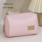 Stor sminkväska i PU läder