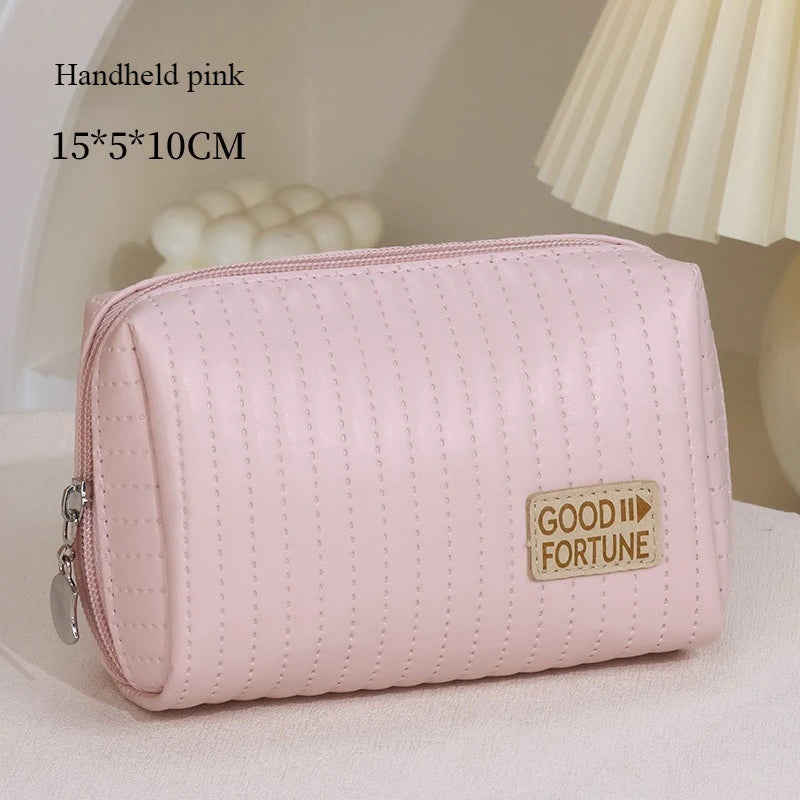 Stor sminkväska i PU läder