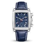 MEGIR Herrklocka – Rektangulär quartzklocka med läderband & självlysande visare