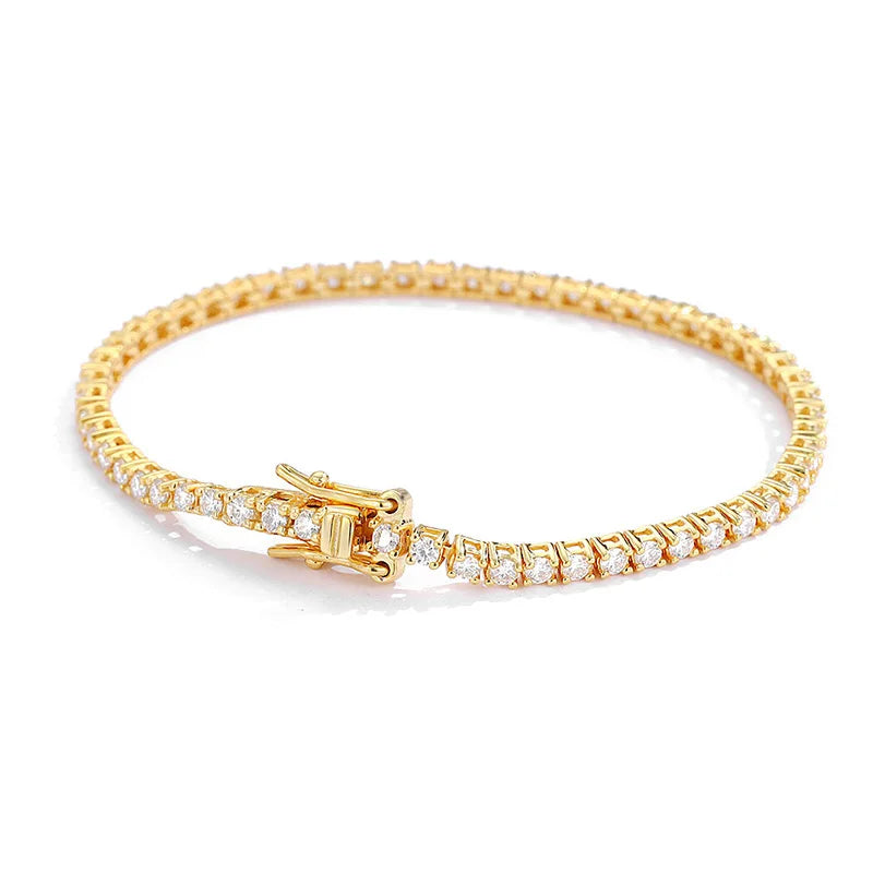 KNRIQUEN tennisarmband med moissanit – 925 sterlingsilver