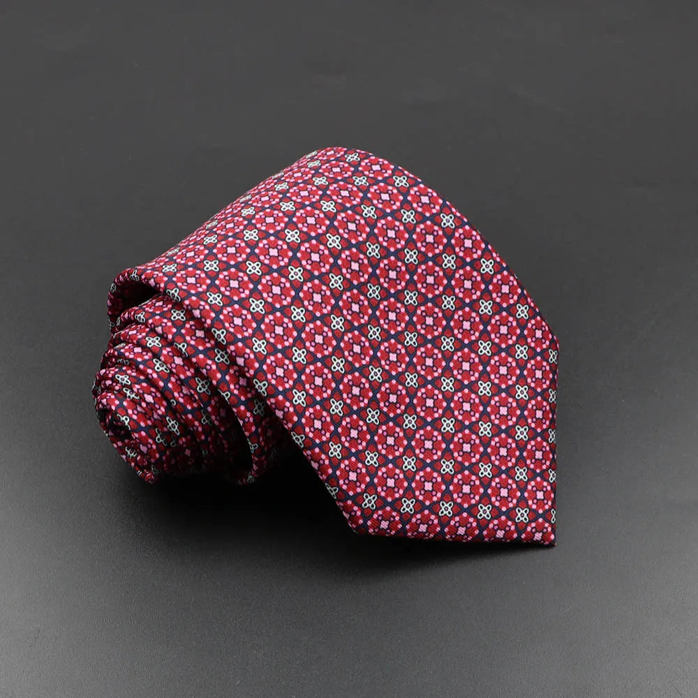 Slips herr 7,5 cm – färgglad prickig & floral
