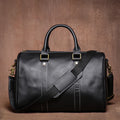 Weekendbag läder – retro resväska i äkta läder