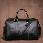 Weekendbag läder – retro resväska i äkta läder