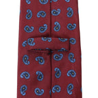 Paisleyslips Röd/Blå 9 cm – Elegant & modern stil